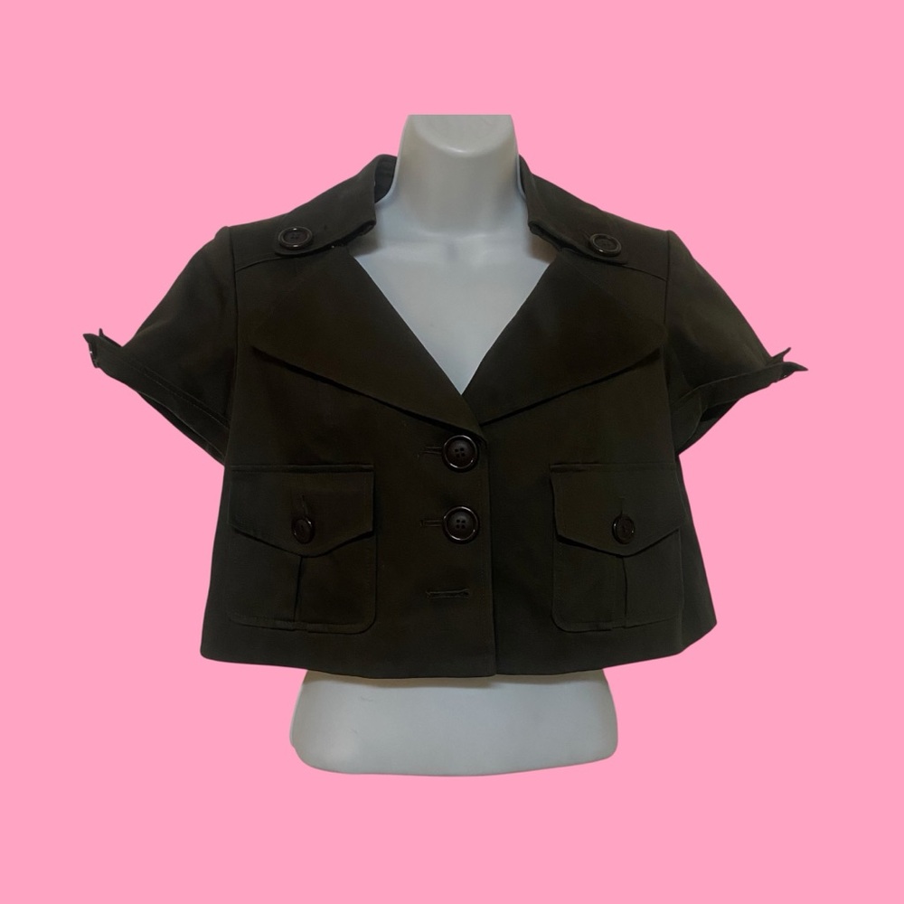 Nine West Brown Cropped Blazer